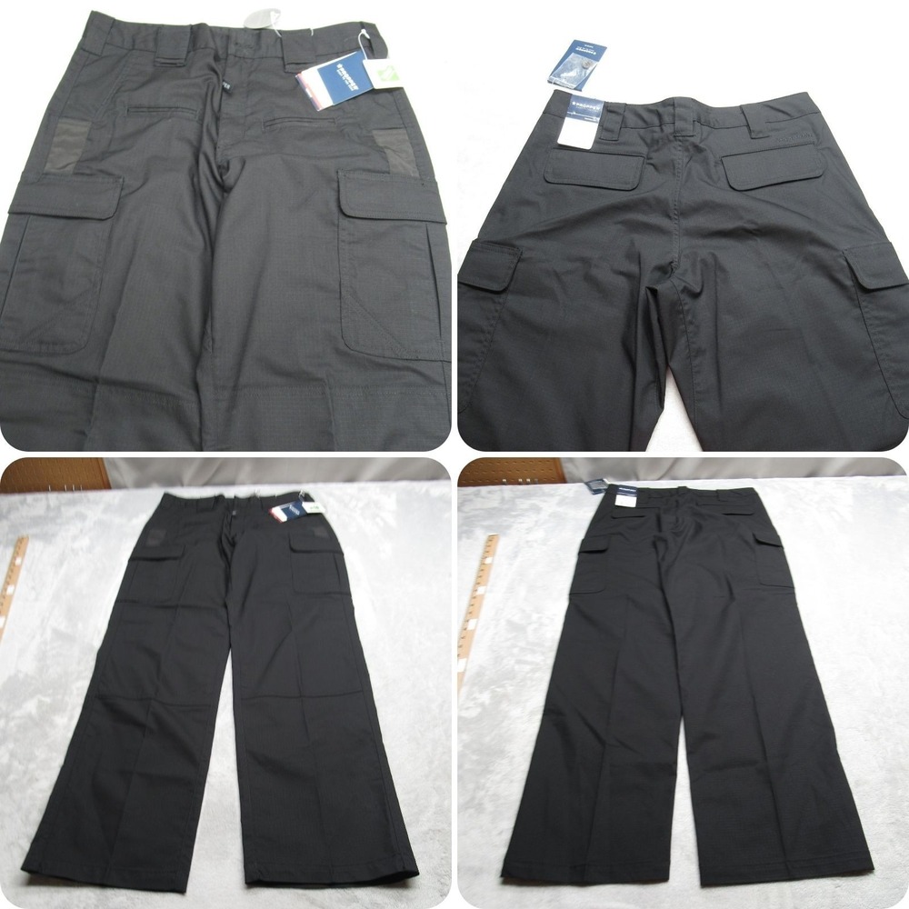Propper Pants Womens 10 Black Cargo Tactical Ripstop Teflon Uniform Work Flex‎